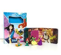 Disney Princess Tattle Tales - Activity Books for kids, 12-page storybook, 4 figurines