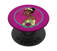 Disney Princess Tiana 80s Glamour Portrait Pink PopSockets Swappable PopGrip