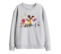 Disney Princess Tiana And Belle Love To Read Kids Sweatshirt, Athletic Heather, 5-6