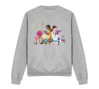 Disney Princess Tiana & Belle Love To Read Sweatshirt Light Grey | Size: 2XL Disney Princess Light Grey 2XL
