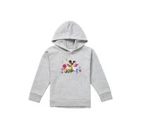 Disney Princess Tiana & Belle Love To Read Youth Kids Pull-Over Hoodie, Athletic Heather in Grey | Size: 9-11 Years Disney Grey 9-11 Years