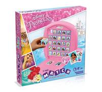 Top Trumps Board Game Match: Disney Princess - Multilingual, 2-player Family Travel Game, Ages 4+