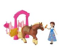 Disney Princess Toys, Belle Little Doll and Philippe Horse with Stable Play, Saddle and Accessories, Storytime Stackers, Inspired by the Movie