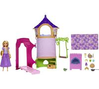 Toys, Rapunzel Posable Doll and Tower Playset with 360 Play, 6 Play Areas and 15 Accessories, Inspired by the Disney Movie, HMV99