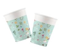 Disney Princess True Plastic Party Cup (Pack Of 8) White/teal/yellow (One Size)