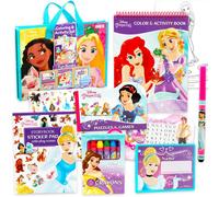Disney Princess Ultimate Activity Set - Arts and Crafts Portfolio with Coloring Books Stickers Games Puzzles Drawing and More | Disney Princess A