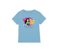Disney Princess Valentine's Day Be True To You With Mulan kids t-shirt in Light Blue | Size: 3-4 Years Disney Light Blue 3-4 Years