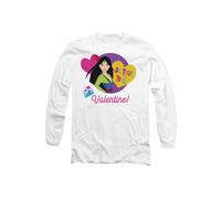 Disney Princess Valentine's Day Be True To You With Mulan T-Shirt, White | Size: Large Disney White L