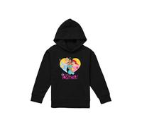 Disney Princess Valentine'S Day Better Together Youth Kids Pull-Over Hoodie, Black | Size: 7-8 Years Disney Black 7-8 Years