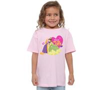 Disney Princess Valentine's Day Friends are for Life Girls T Shirt, Pink, 5-6 Years