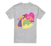 Disney Princess Valentine'S Day Friends Are For Life T-Shirt Grey Disney Princess Grey L