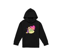 Disney Princess Valentine'S Day Friends Are For Life Youth Kids Pull-Over Hoodie, Black | Size: 12-13 Years Disney Black 12-13 Years