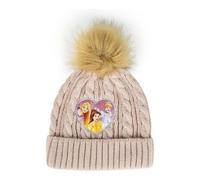Disney Princess Warm & Cosy Winter Girls Pompom Beanie Hat