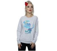Disney Princess Women's Ariel Filled Silhouette Sweatshirt in Grey | Size: 2XL Disney Princess Grey 2XL