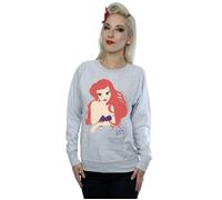 Disney Princess Women's Ariel Silhouette Sweatshirt in Grey | Size: Large Disney Princess Grey L