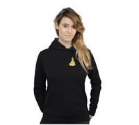 Disney Princess Women's Belle Chest Hoodie in Black | Size: 2XL Disney Princess Black 2XL
