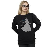Disney Princess Women's Belle Christmas Silhouette Sweatshirt in Black | Size: 2XL Disney Princess Black 2XL