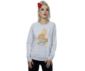 Disney Princess Women's Belle Filled Silhouette Sweatshirt in Grey | Size: 2XL Disney Princess Grey 2XL