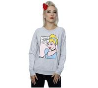 Disney Princess Women's Cinderella Pop Art Sweatshirt in Grey | Size: Medium Disney Princess Grey M
