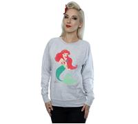 Disney Princess Women's Classic Ariel Sweatshirt in Grey | Size: Small Disney Princess Grey S