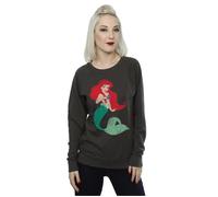 Disney Princess Women's Classic Ariel Sweatshirt in Mid Grey | Size: Large Disney Princess Mid Grey L