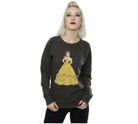 Disney Princess Women's Classic Belle Sweatshirt in Mid Grey | Size: Small Disney Princess Mid Grey S