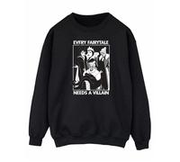 Disney Princess Womens/Ladies Every Fairy Tale Needs A Villain Sweatshirt - Black - Black - L
