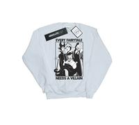 Disney Princess Womens/Ladies Every Fairy Tale Needs A Villain Sweatshirt - White - White - S