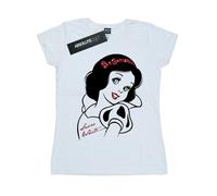 (XS, White) Disney Princess Womens/Ladies Snow White Glitter Cotton T-Shirt