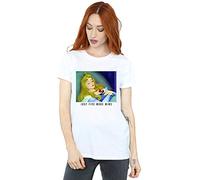 Disney Princess Women's Sleeping Beauty Five More Minutes Boyfriend Fit T-Shirt White Large