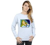 Disney Princess Women's Sleeping Beauty Five More Minutes Sweatshirt Sport Grey Large
