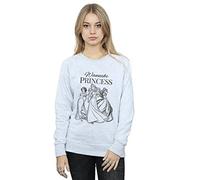 Disney Princess Women's Wannabe Princess Sweatshirt Heather Grey X-Large