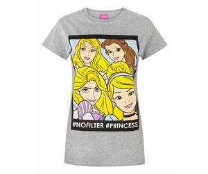 Disney Princess WomensGrey Short Sleeved T-Shirt - Large