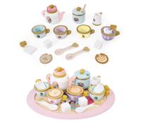 Disney Princess Wooden Afternoon Tea Party Set - 16 Piece Pretend Play Set