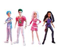 Disney Princess Zombies 3 Leader of The Pack Fashion Doll 4-Pack - 12-Inch Dolls with Outfits and Accessories, Toy for Kids Ages 6 Years Old and Up, Multicolored