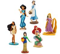 Disney Princesses 6 Figure Play Set Toy Multicolored