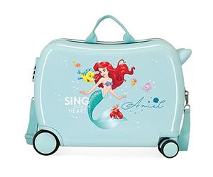 Disney Princesses Cabin Suitcase Pink 38 x 55 x 20, Valigia Per Bambini, Talla Unica, Ariel