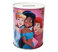 Disney Princesses Cinderella Ariel Jasmine Metal Money Box Tin Can Not Open, 11 x 9 cm