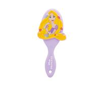 Disney Princesses Rapunzel - Ultra-Soft Detangling Brush for Children - Flexible Anti-Breakage Bristles - Comfort Handle - Flower Design & Golden Hair - Magic Accessory - Official Product Disney