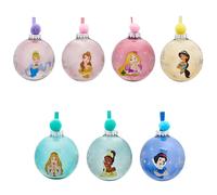 Disney Princesses Set Of 7 Baubles Multi One Size