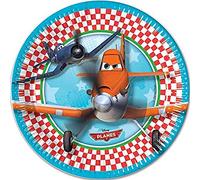 Disney Procos 81865 - Planes, Ø20 cm Paper Plates, Pack of 8, Multi-Colour