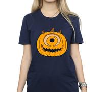 Disney Pumpkin Cotton Boyfriend Halloween T-Shirt In Navy Navy 4XL