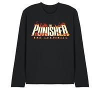 Disney Punisher One Last Kill Burning Logo Unisex Long Sleeve T-Shirt, Black, Small