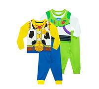 Disney Pyjamas | Buzz Lightyear & Woody Pjs | 2 Pack Long Sleeve Boys Pyjamas | Toy Story Pyjamas for Kids