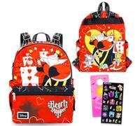 Disney Queen of Hearts Mini Backpack for Women - Bundle with 13" Alice in Wonderland Small Backpack Plus Stickers, More | Queen of Hearts Bag for Women, Teens, Girls, Kids