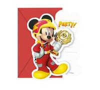 Disney Racing Driver Mickey Mouse Invitations (Pack of 6)