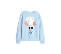Disney Ratatouille Face Kids Sweatshirt, Light Blue | Size: 7-8 Years Disney Light Blue 7-8 Years