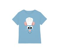 Disney Ratatouille Face Kids T-Shirt, Light Blue | Size: 7-8 Years Disney Light Blue 7-8 Years