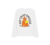 Disney Ratatouille Get That Cheese Long Sleeve T-Shirt, White | Size: Medium Disney White M