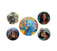 Disney Raya and The Last Dragon 5 Piece Button Badge Set